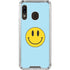 Blue Happy Face Galaxy A30 Clear Case