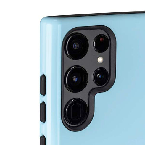 Blue Happy Face Galaxy S22 Ultra Pro Case