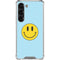 Blue Happy Face Galaxy S23 Clear Case