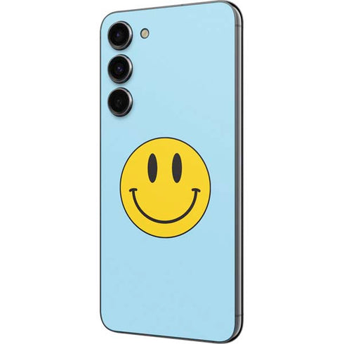 Blue Happy Face Galaxy S23 Plus Skin