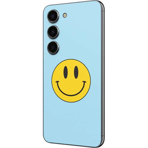 Blue Happy Face Galaxy S23 Skin