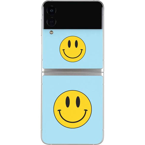 Blue Happy Face Galaxy Z Flip4 5G Skin