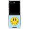 Blue Happy Face Galaxy Z Flip5 5G Clear Case