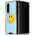 Blue Happy Face Galaxy Z Fold4 5G Clear Case