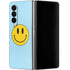 Blue Happy Face Galaxy Z Fold4 5G Skin