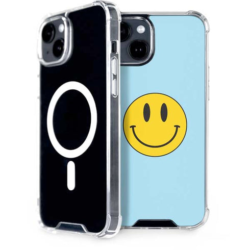 Blue Happy Face iPhone 13 MagSafe Case