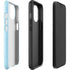 Blue Happy Face iPhone 14 Plus Impact Case