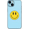 Blue Happy Face iPhone 15 Plus Skin