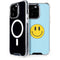 Blue Happy Face iPhone 14 Pro MagSafe Case