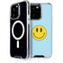 Blue Happy Face iPhone 15 Pro MagSafe Case