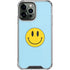 Blue Happy Face iPhone 15 Pro Max Clear Case