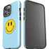 Blue Happy Face iPhone 15 Pro Max Impact Case