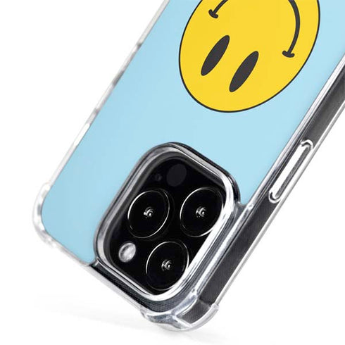 Blue Happy Face iPhone 15 Pro Max MagSafe Case