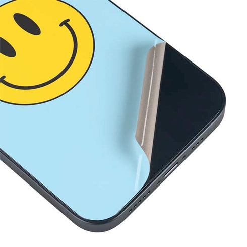 Blue Happy Face iPhone 14 Skin