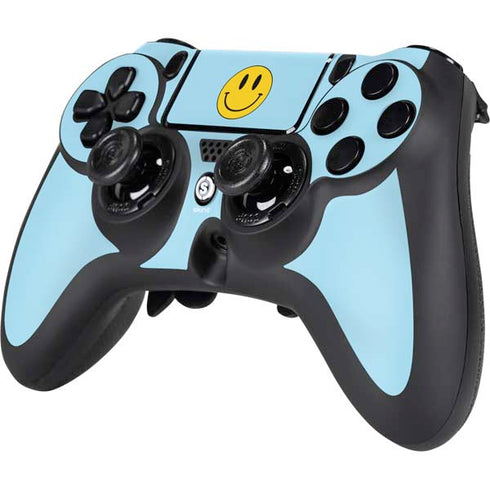 Blue Happy Face PS4/PC SCUF Impact Controller Skin