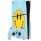 Blue Happy Face PS5 Slim Disk Bundle Skin