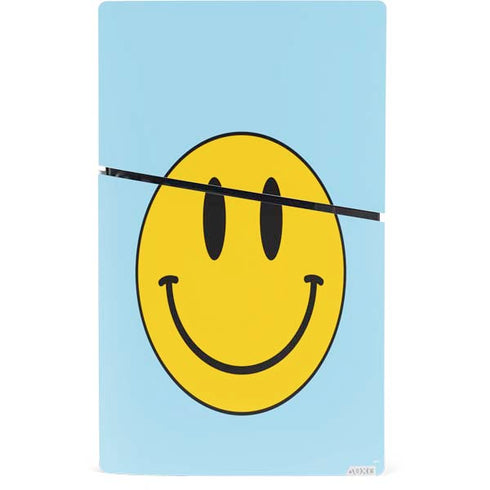 Blue Happy Face PS5 Slim Digital Edition Bundle Skin
