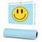 Blue Happy Face Gaming Mouse Pad