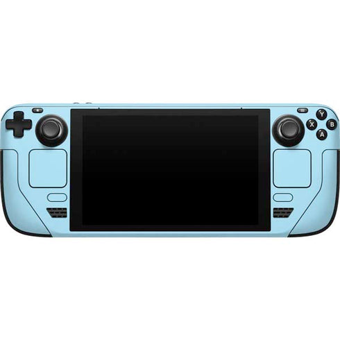 Blue Happy Face Steam Deck Handheld Gaming Computer Skin