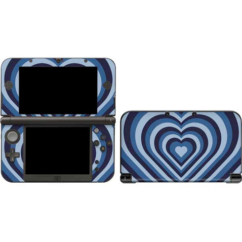Blue Heart Pattern 3DS XL 2015 Skin