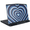 Blue Heart Pattern Dell Alienware Skin