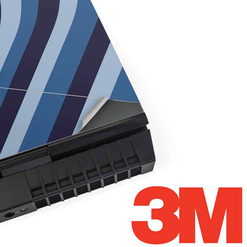 Blue Heart Pattern Dell Alienware Skin