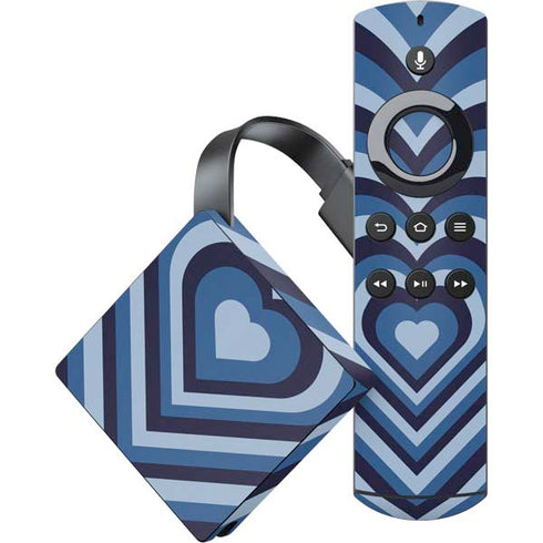 Blue Heart Pattern Amazon Fire TV Skin