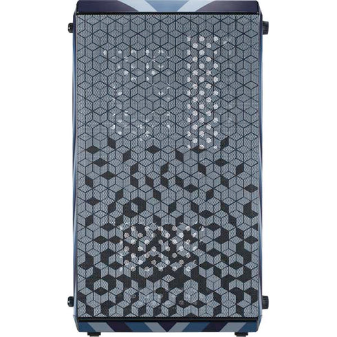 Blue Heart Pattern Cooler Master MasterBox Q300L Mini Tower Skin