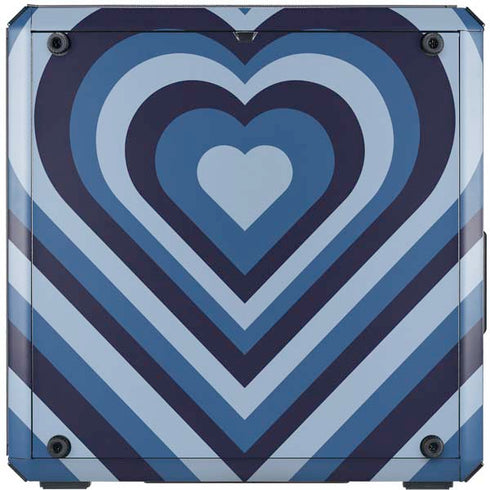 Blue Heart Pattern Cooler Master MasterBox Q300L Mini Tower Skin