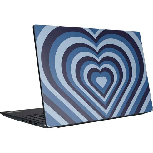 Blue Heart Pattern Dell Vostro Skin
