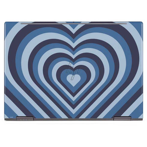 Blue Heart Pattern HP Envy Skin