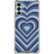 Blue Heart Pattern Galaxy A13 5G Clear Case