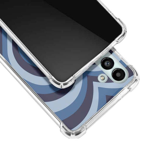 Blue Heart Pattern Galaxy A13 5G Clear Case