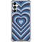 Blue Heart Pattern Galaxy A14 5G Clear Case