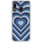 Blue Heart Pattern Galaxy A20 Clear Case