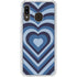 Blue Heart Pattern Galaxy A20 Clear Case