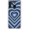 Blue Heart Pattern Galaxy A21 Clear Case