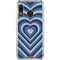 Blue Heart Pattern Galaxy A30 Clear Case