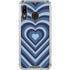 Blue Heart Pattern Galaxy A30 Clear Case