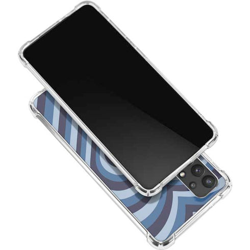 Blue Heart Pattern Galaxy A32 5G Clear Case