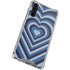 Blue Heart Pattern Galaxy A54 5G Clear Case