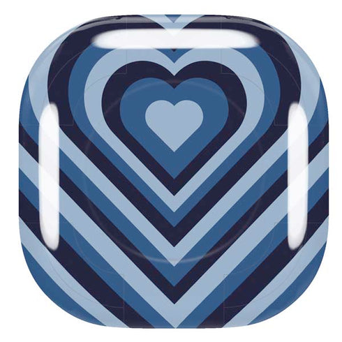 Blue Heart Pattern Galaxy Buds Pro Skin