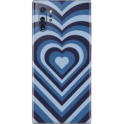 Blue Heart Pattern Galaxy Note 10 Plus Skin