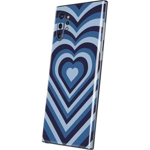 Blue Heart Pattern Galaxy Note 10 Plus Skin
