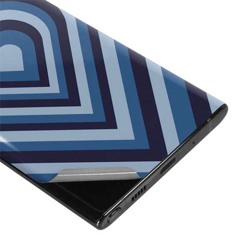 Blue Heart Pattern Galaxy Note 10 Plus Skin