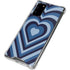 Blue Heart Pattern Galaxy Note20 5G Clear Case