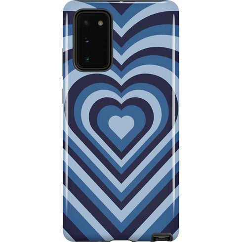 Blue Heart Pattern Galaxy Note20 5G Pro Case