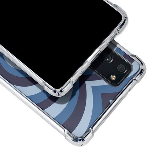 Blue Heart Pattern Galaxy S20 FE Clear Case