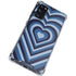 Blue Heart Pattern Galaxy S20 FE Clear Case