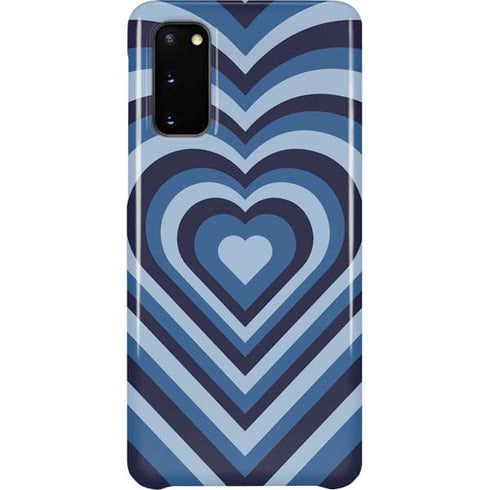 Blue Heart Pattern Galaxy S20 Lite Case
